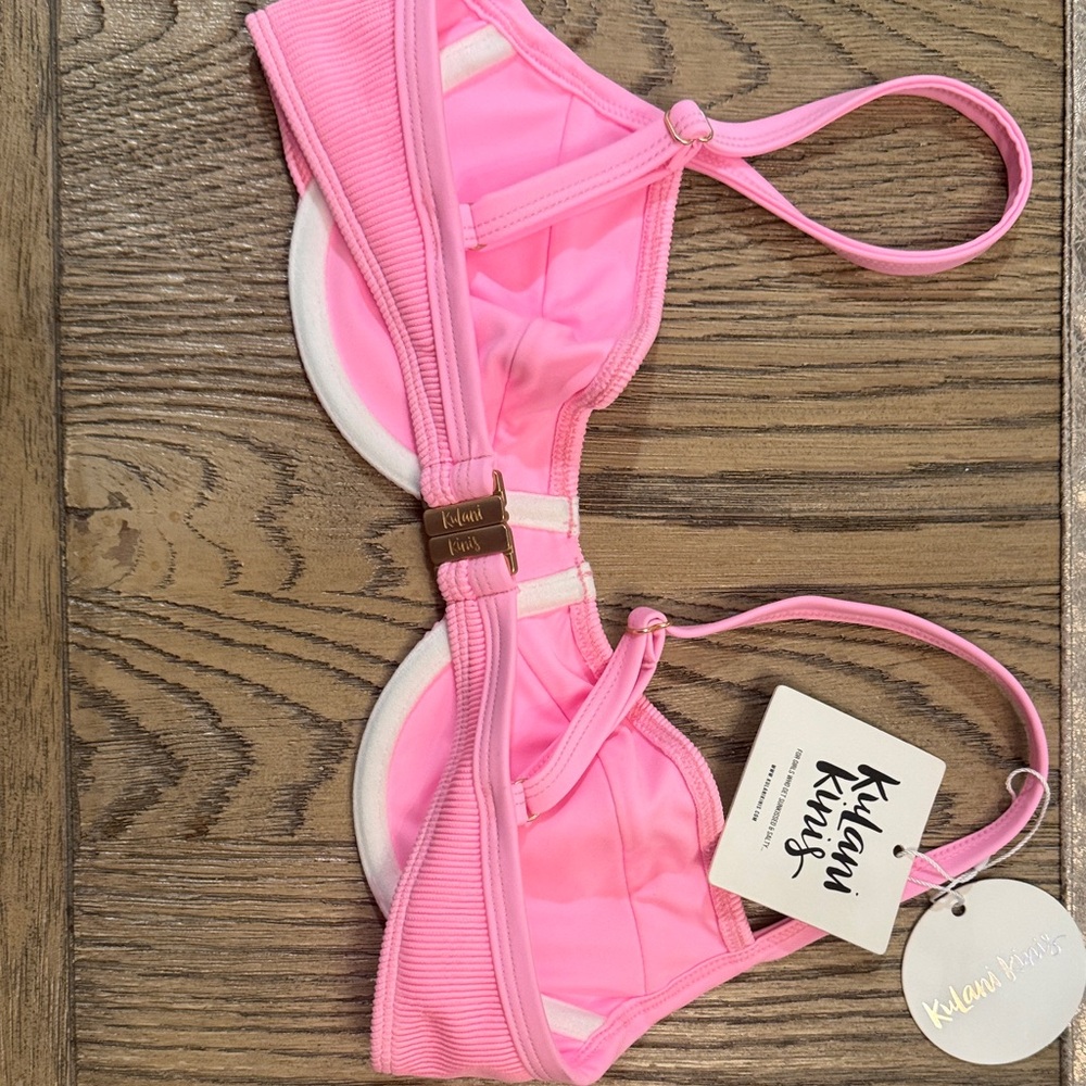 Kulani Kinis Ditzy underwire top in Taffy Pink - Picture 6 of 6